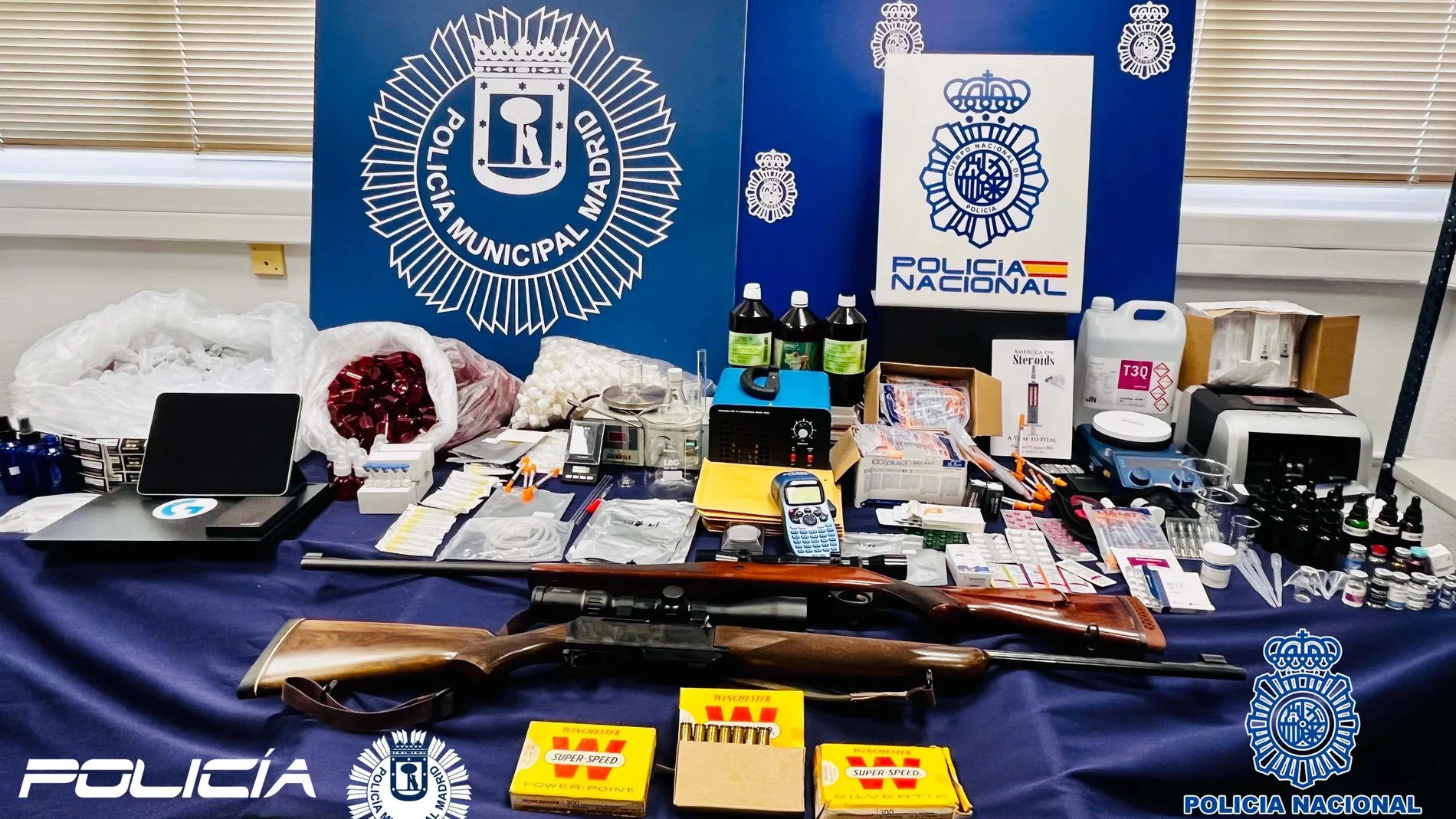 Desmantelado en Madrid un laboratorio que fabricaba anabolizantes