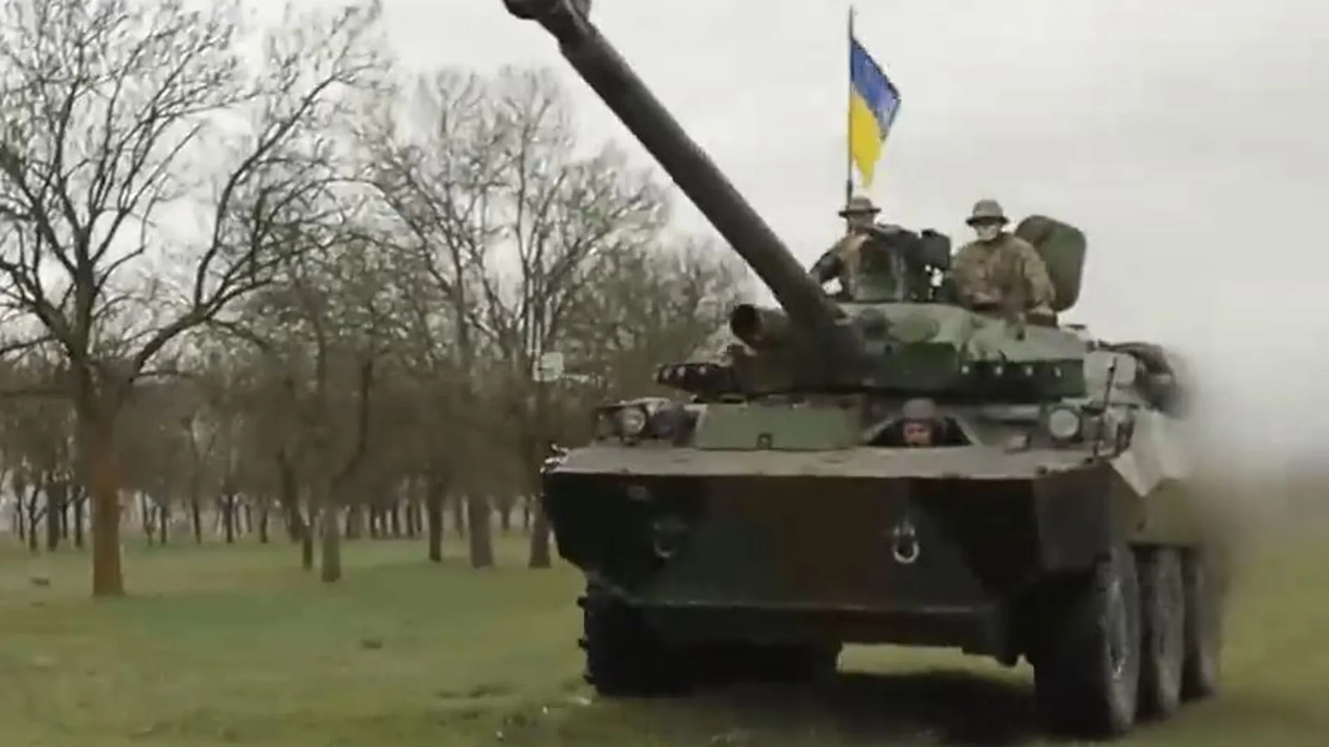 Una unidad de AMX-10RC, circula ya en poder del Ejército ucraniano