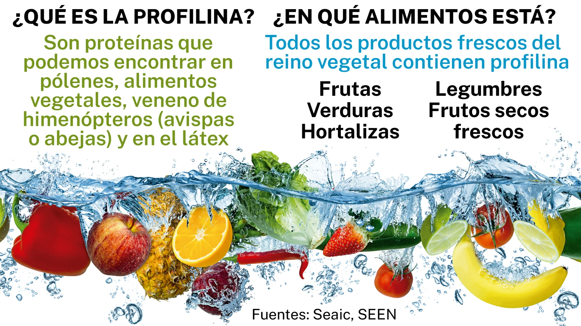 ¿Qué es la profilina y en qué alimentos se encuentra?