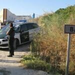 Una patrulla de la Guardia Civil en Baena, Córdoba