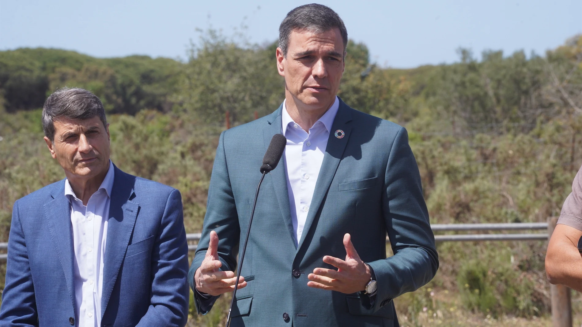 Pedro Sánchez, en Doñana