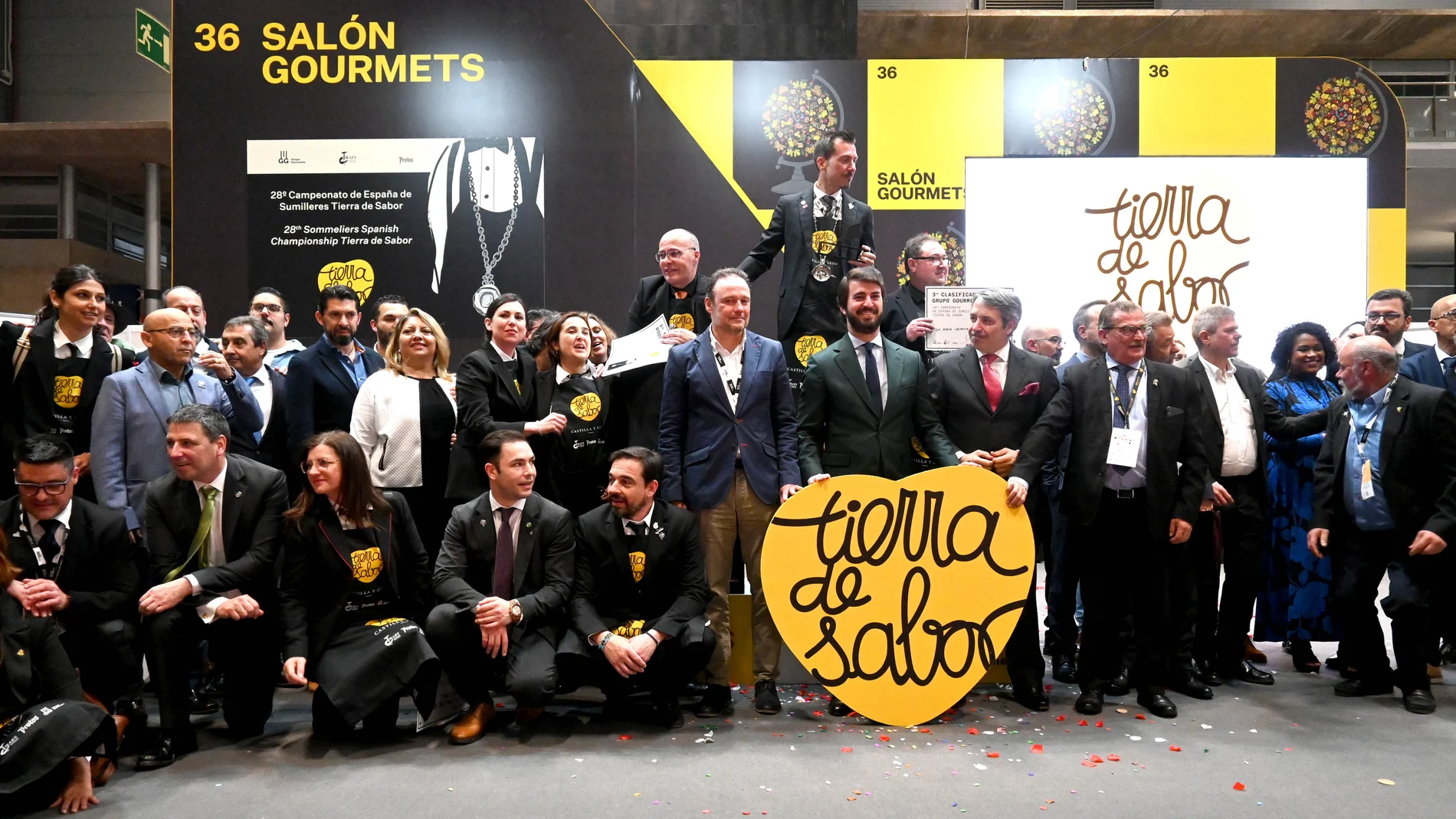 García-Gallardo en el campeonato de España de Sumilleres patrocinado por "Tierra de Sabor"