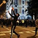 Destrozos en las protestas contra la encarcelación de Pablo Hasel 