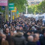 Sant Jordi en las Ramblas 