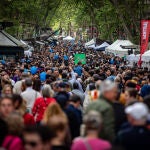 Celebración de Sant Jordi y Día del Libro en Barcelona 