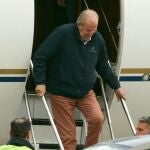 Don Juan Carlos hace una nueva parada en España, esta vez en Vitoria, antes de volver a Abu Dabi