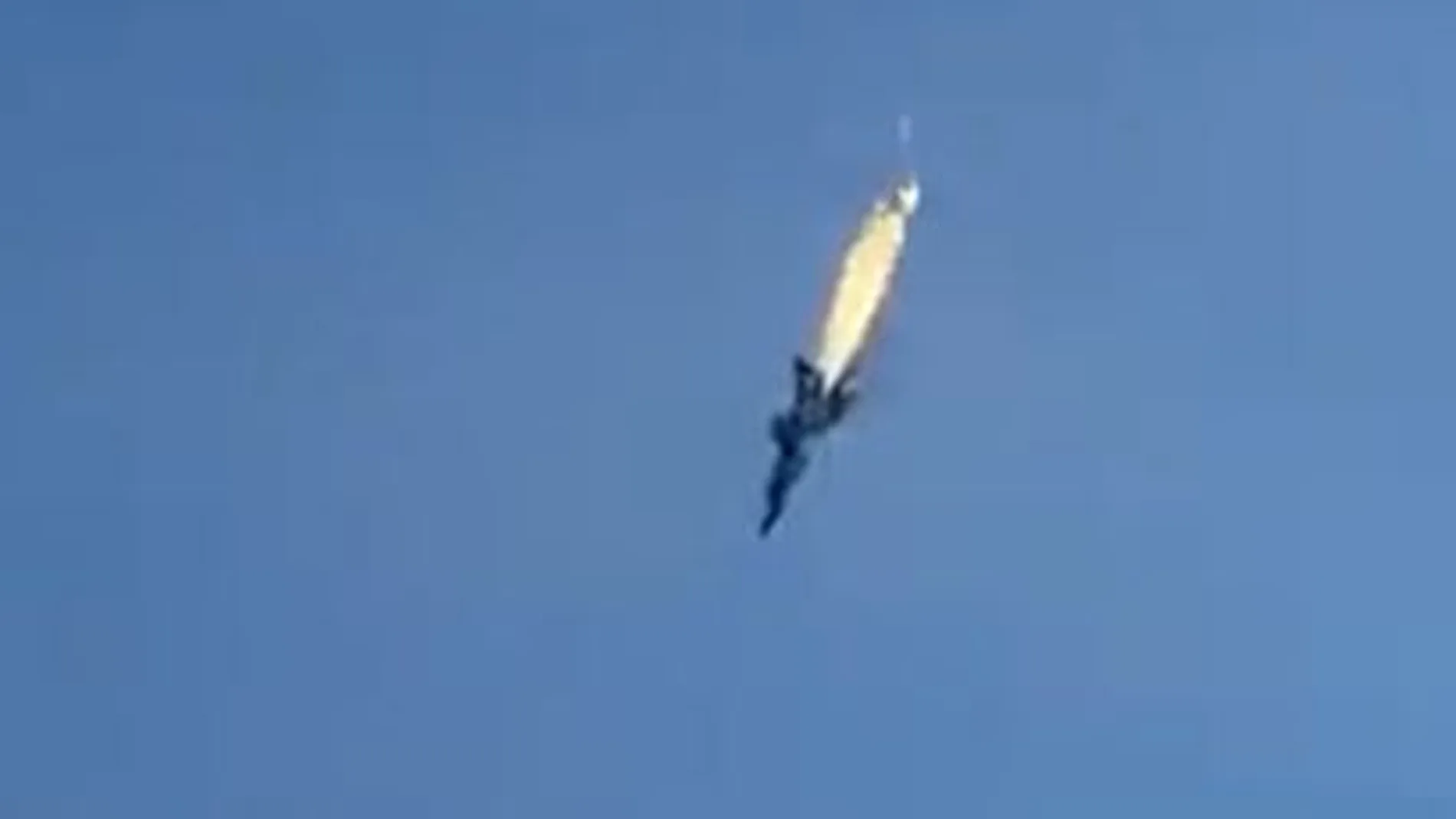 Así fue como un Mig-31 ruso se estrelló en llamas en una región fronteriza con Finlandia