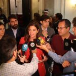 La portavoz del PSPV y candidata, Sandra Gómez