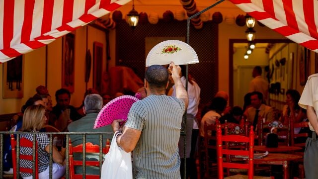 Interior de una caseta de la Feria de Abril de Sevilla