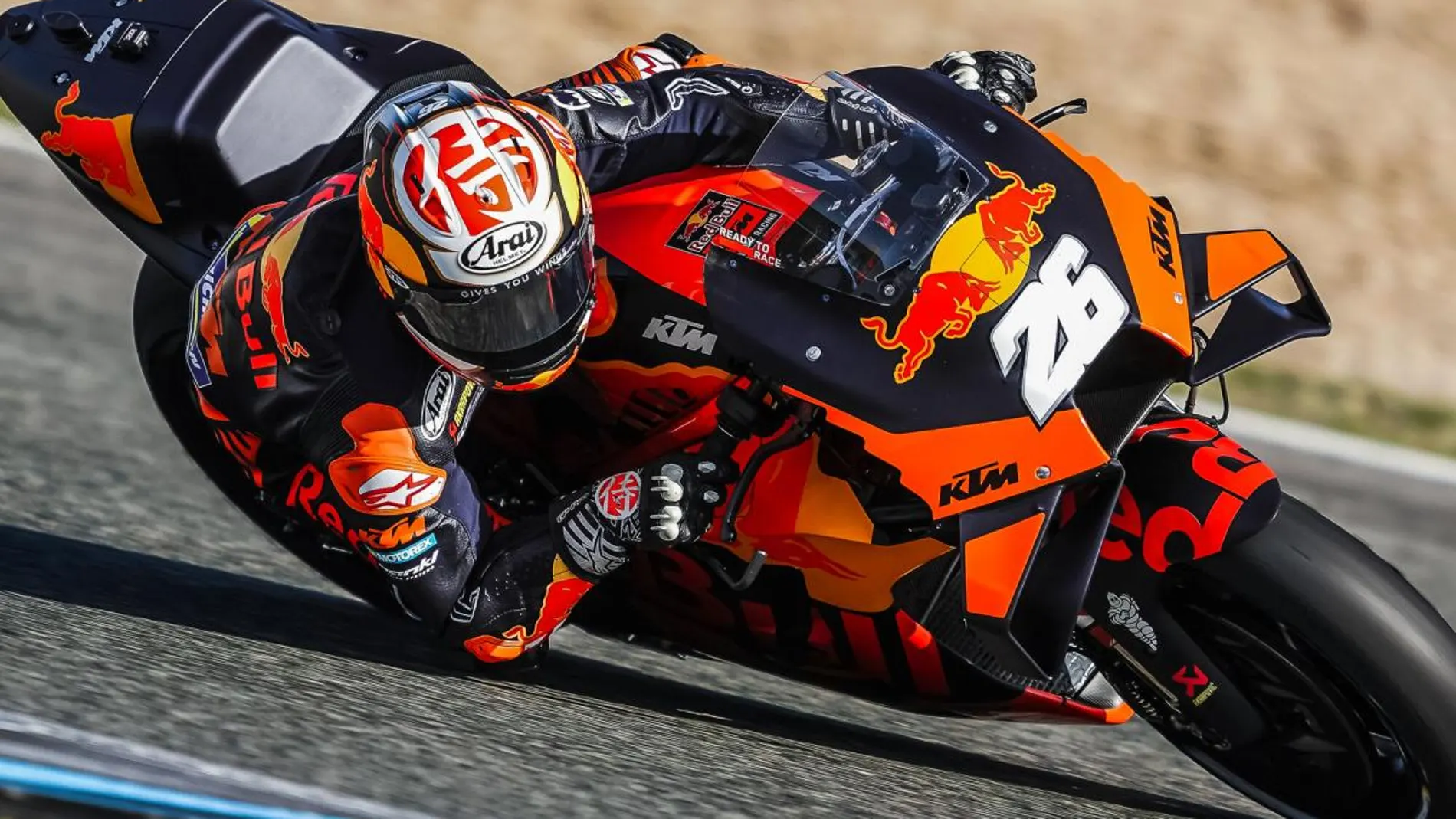 Dani Pedrosa, con su KTM en Jerez