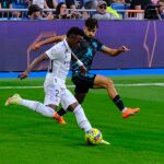 Vinicius, en una jugada del encuentro ante el Almería
