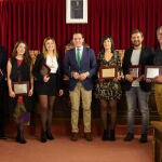 El presidente Conrado Íscar junto a los galardonados en la última edición