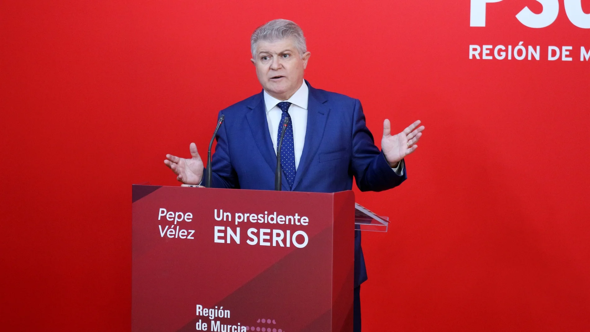 El candidato socialista, José Vélez