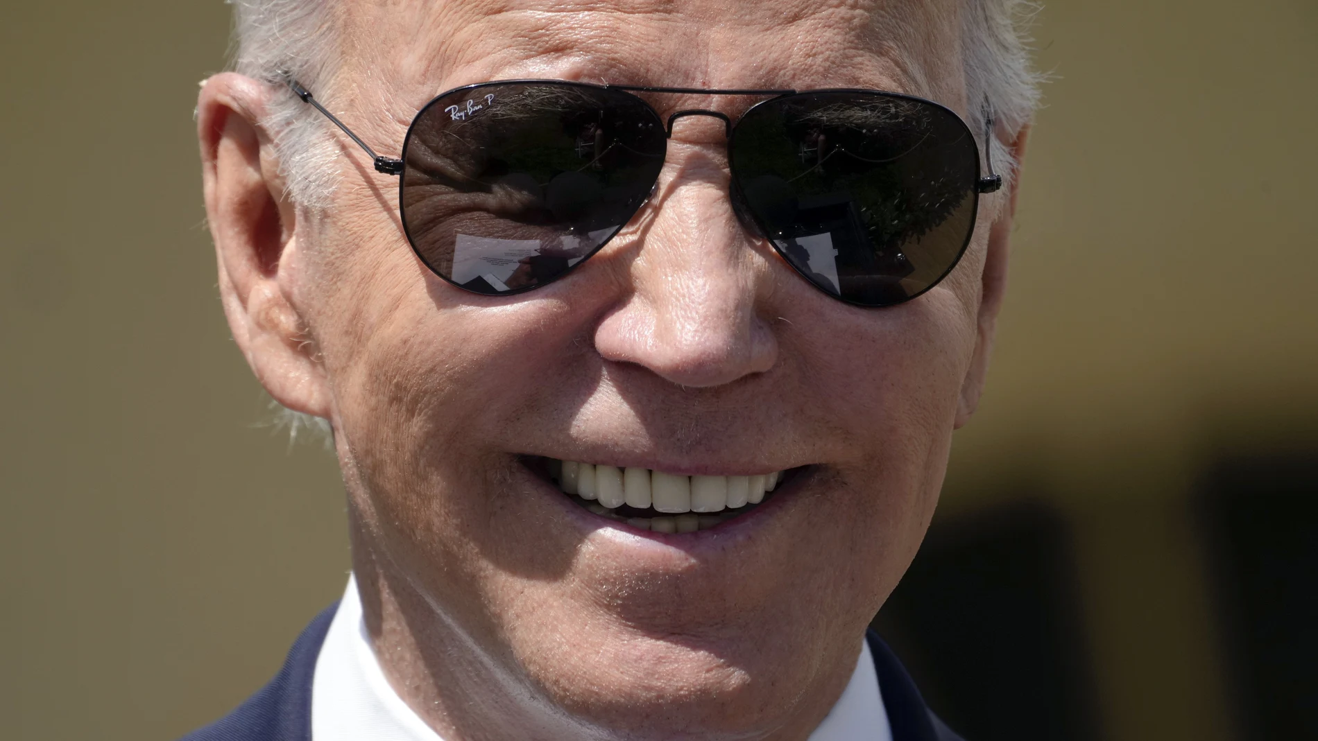 President Joe Biden speaks during a ceremony honoring the Council of Chief State School Officers' 2023 Teachers of the Year in the Rose Garden of the White House.