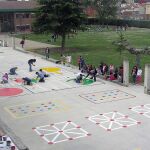 Centro escolar de un pueblo de Palencia