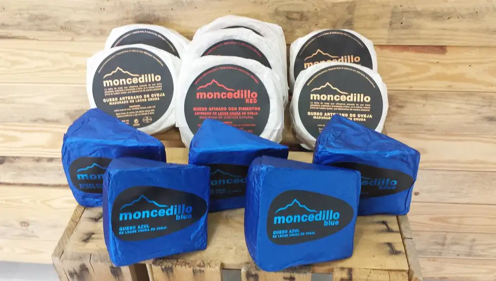 Distintos tipos de queso Moncedillo