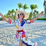 Naty Abascal con vestido de verano