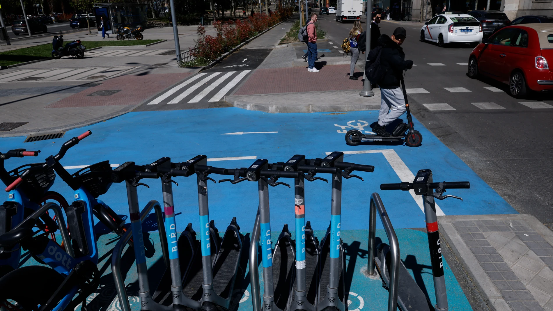 Patinetes en Madrid.