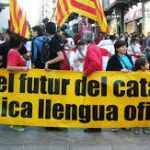 Manifestación de Plataforma per la Llengua