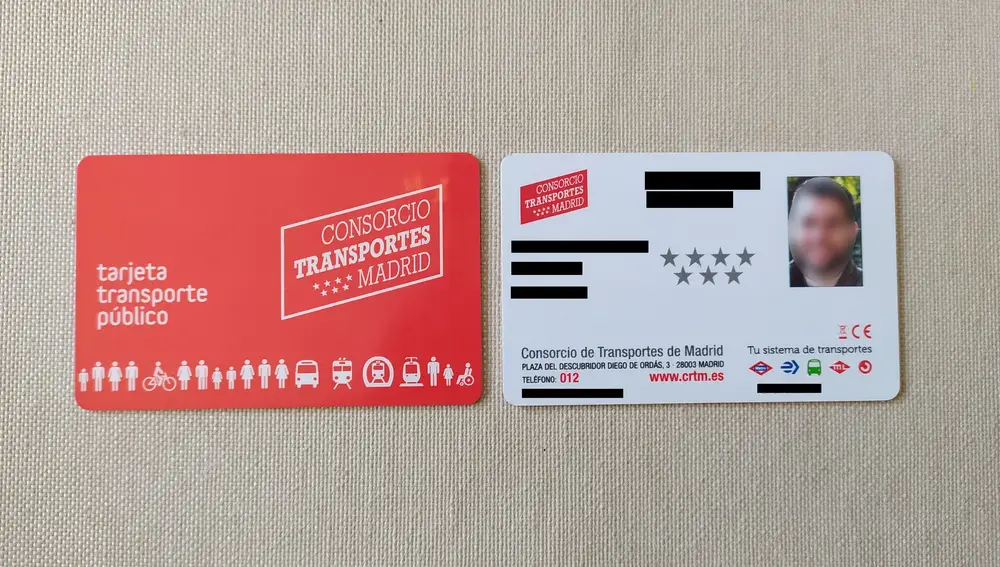 Tarjeta de transporte público de Madrid