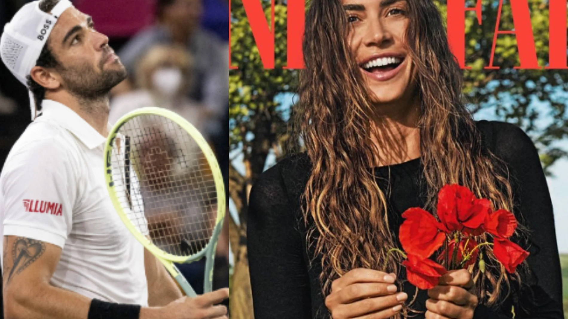 Melissa Satta y Matteo Berrettini