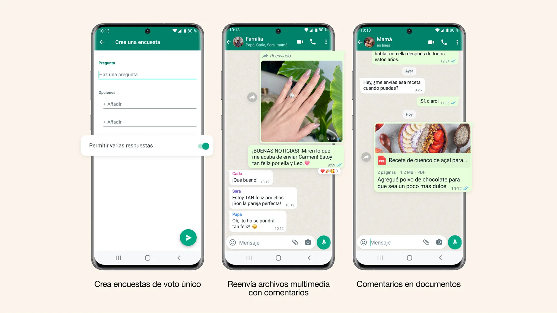Actualizaciones de WhatsApp