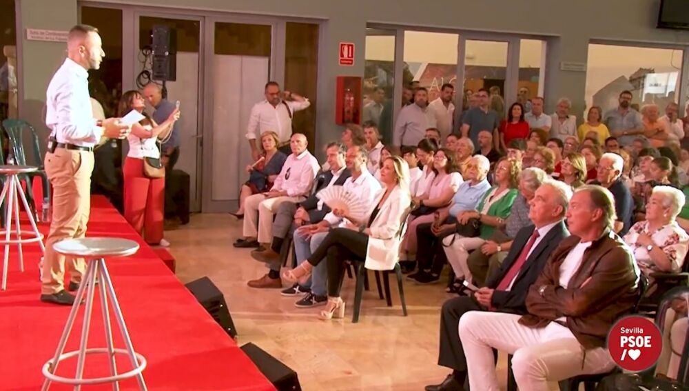 Bertín Osborne, asistente sorpresa en el mitin del PSOE en Alcalá de ...