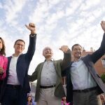 Los dirigentes del PP en el acto con De la Torre