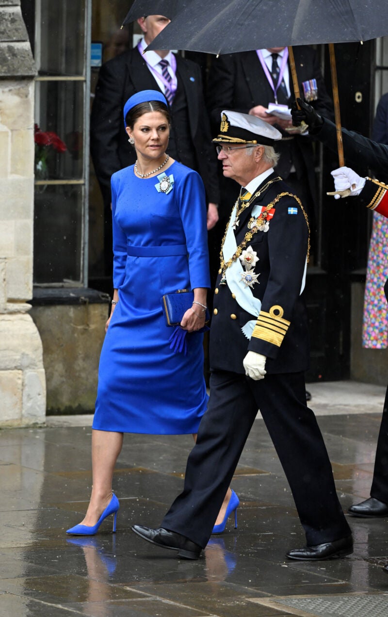 la princesa Victoria y el rey Carlos Gustavo de Suecia