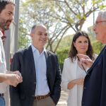 Xavier Trias y Jordi Turull, entre otros dirigentes, en el cónclave de Barcelona