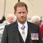 Príncipe Harry en la coronación de Carlos III