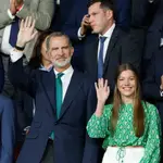La Infanta Sofía con blusa de Zara.