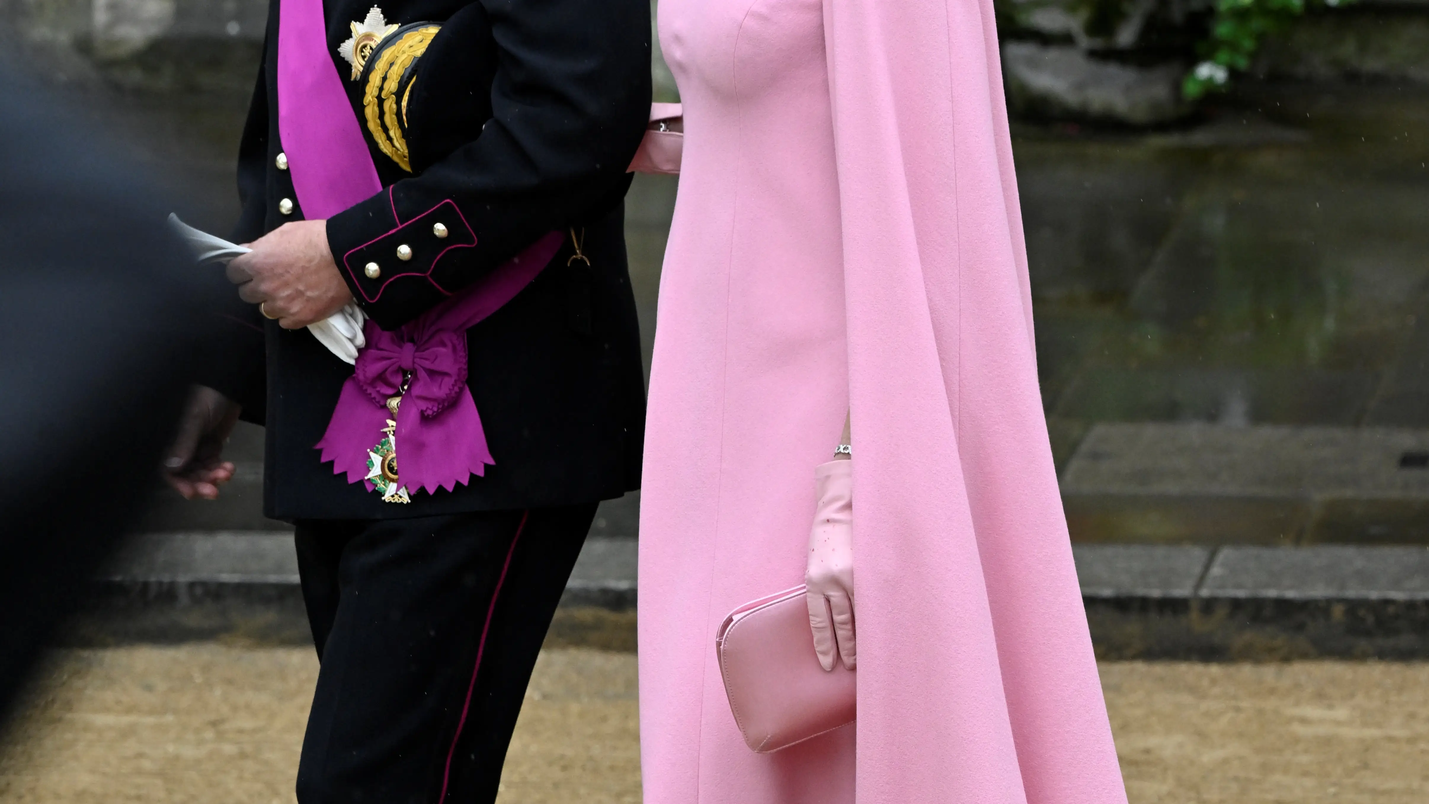 Matilde de Bélgica en la coronación de Carlos III.