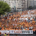 Cazadores protestan en Valencia para "defenderse de los ataques" de Gobierno y Generalitat y reclamar ayudas