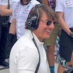 Tom Cruise se divierte en la Fórmula 1 antes de su última "Misión imposible"