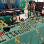 Algunos de los objetos recuperados por la Guardia Civil