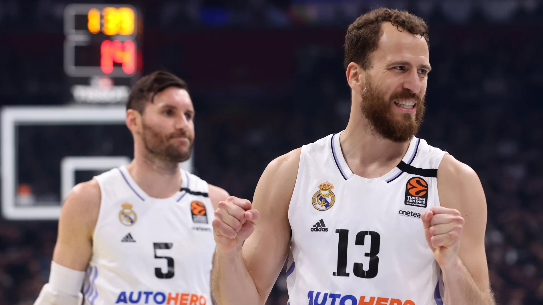 Sergio Rodríguez, en uno de los partidos que ganó el Madrid en Belgrado