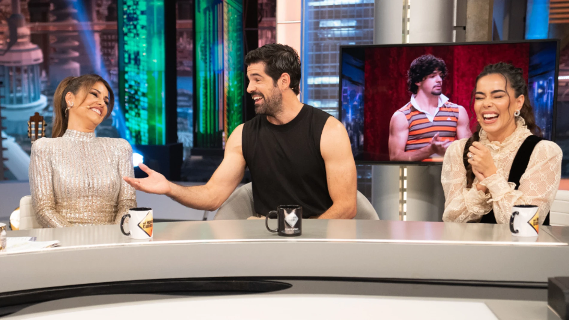 Miguel Ángel Muñoz, Mónica Cruz y Beatriz Luengo en 'El Hormiguero'