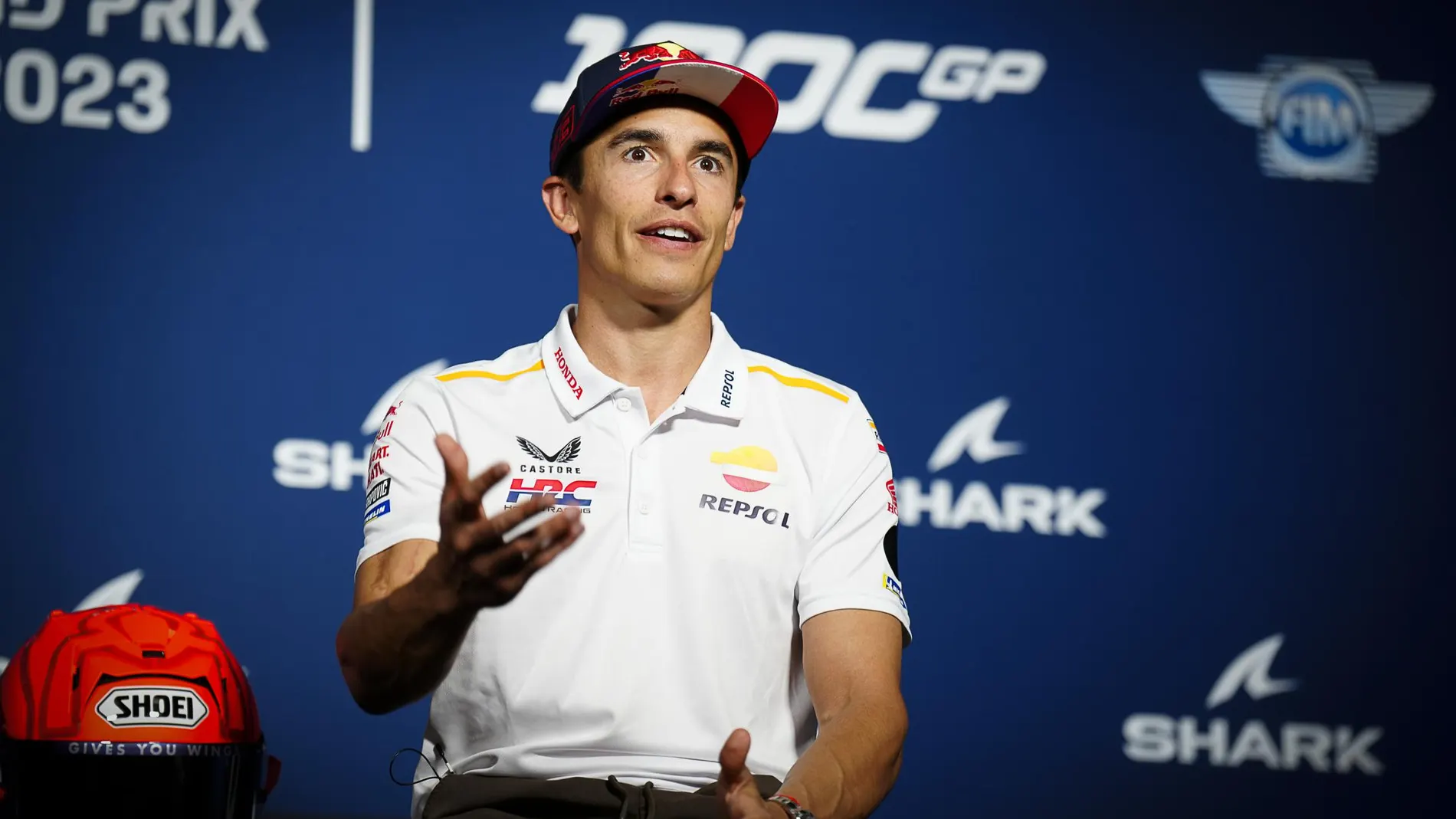 Marc Márquez, en la rueda de prensa previa al GP de Francia