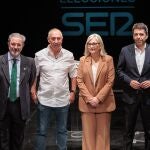 Héctor Illueca (UP), Carlos Flores (VOX), Joan Baldoví (Compromís), Mamen Peris (Ciudadanos), Carlos Mazón (PP) y Ximo Puig (PSPV)