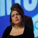 Ángela Rodríguez Pam durante el encuentro feminista con motivo del 8M.