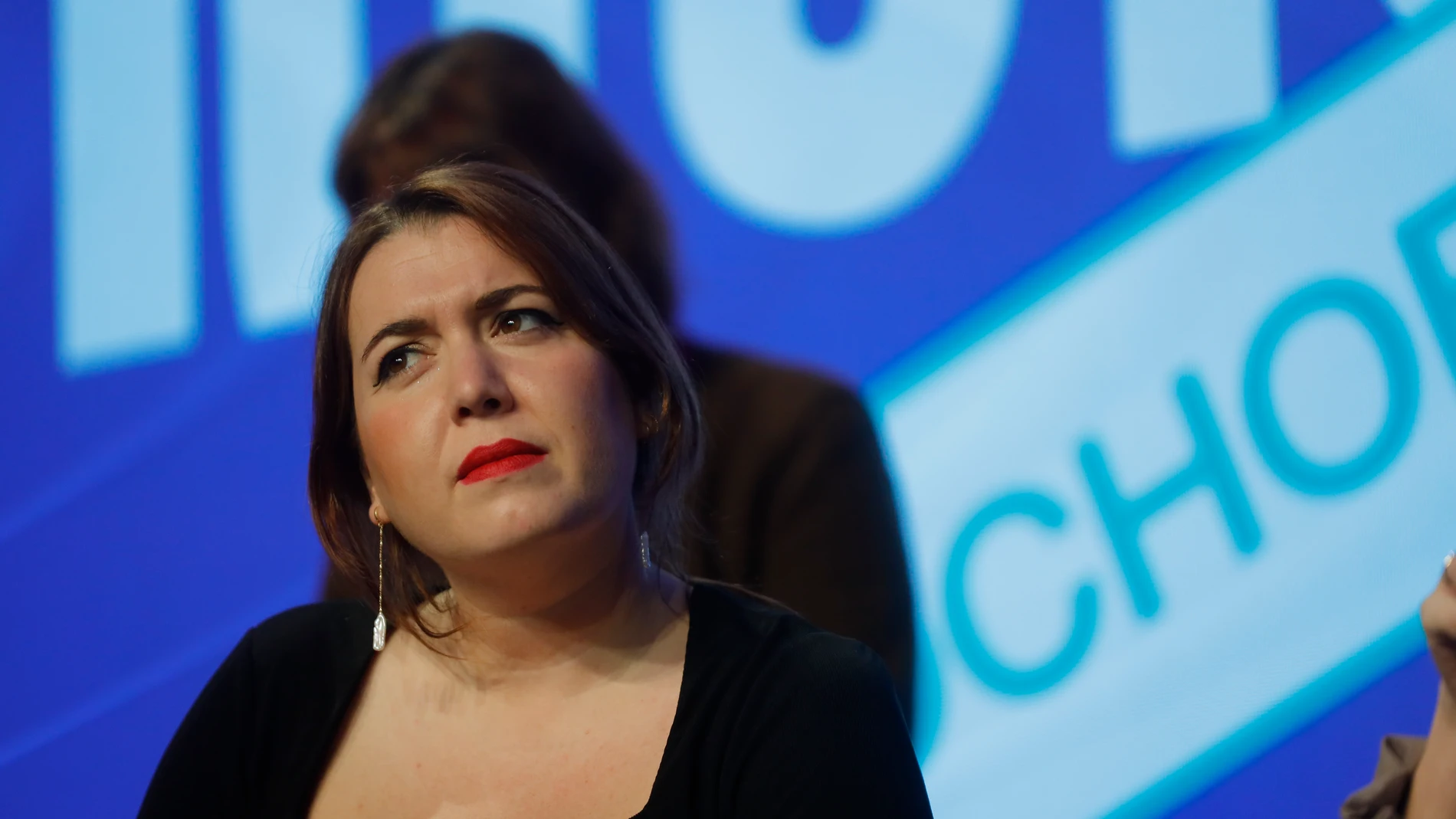 Ángela Rodríguez Pam durante el encuentro feminista con motivo del 8M.