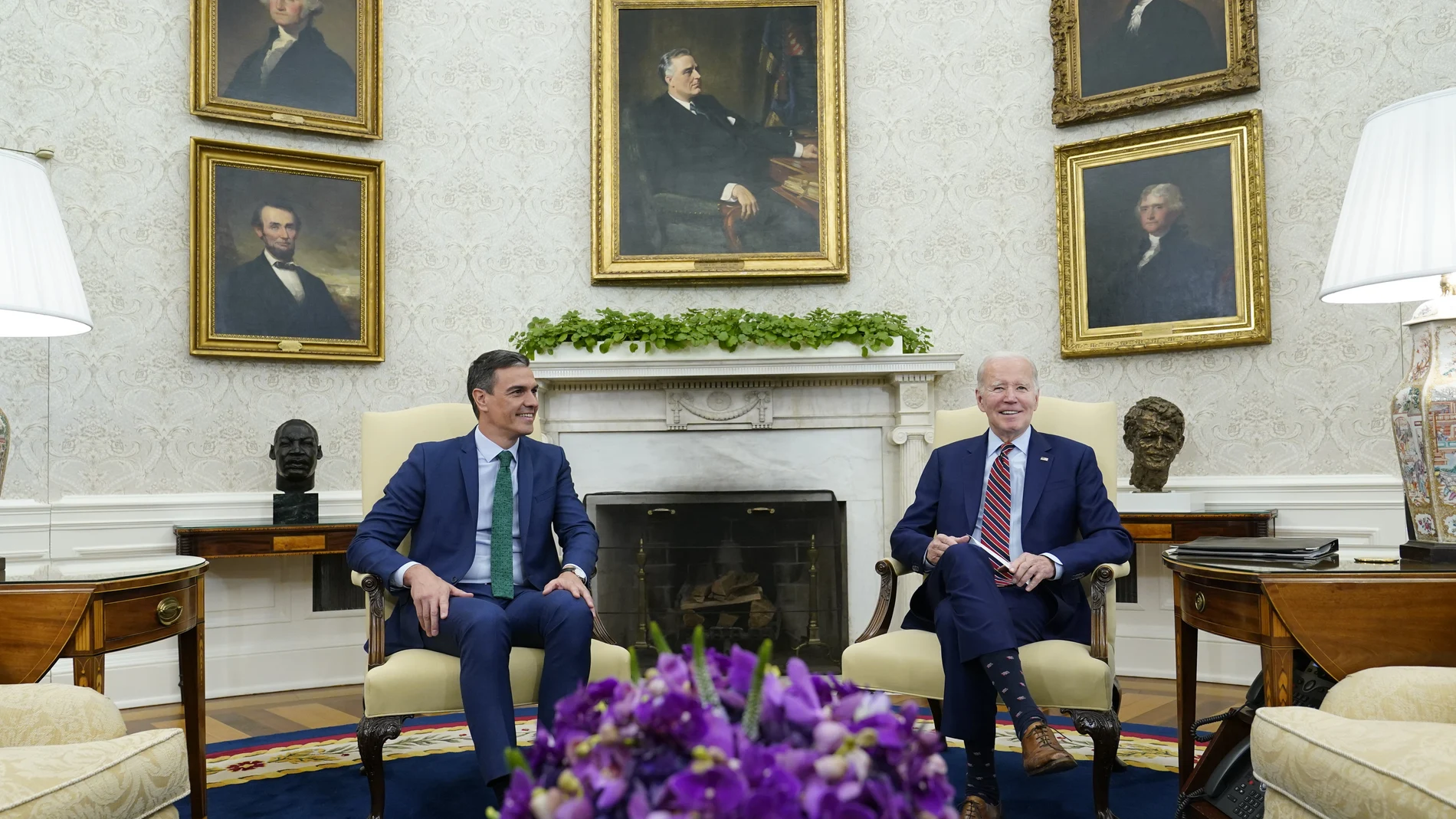 Pedro Sánchez y Joe Biden