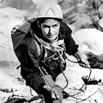 Wanda Rutkiewicz en una subida en los Pirineos, 1969