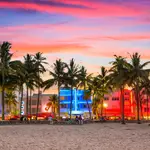 Miami Beach, Florida, EE.UU. en Ocean Drive.