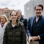 Suárez-Quiñones junto a Belén izquierdo y De Gregorio, en un acto en Soria