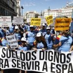 Manifestación de militares en Madrid 