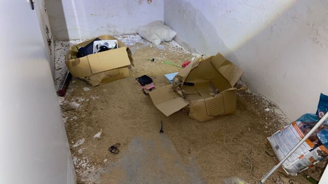 Estado de uno de los trasteros