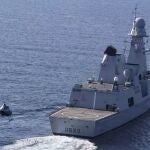 El VSR700 se acerca a un buque de guerra para aterrizar