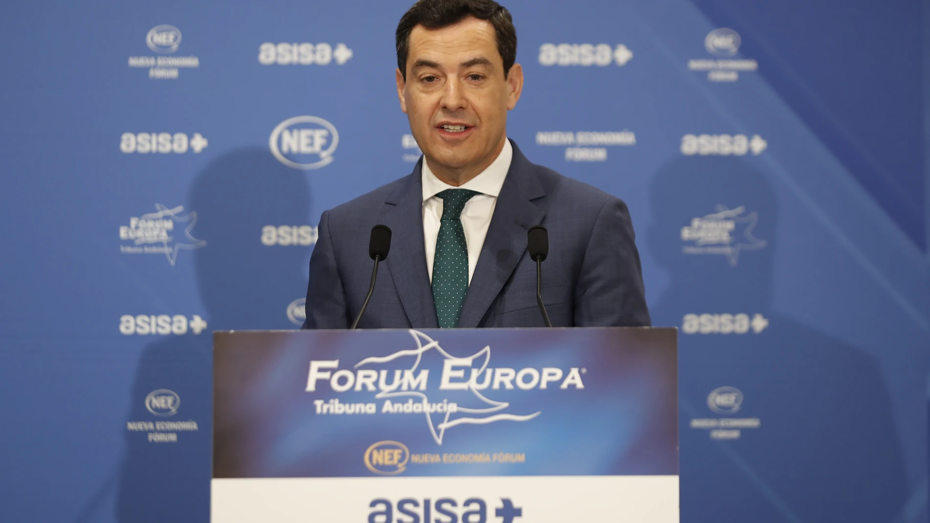 El presidente de la Junta de Andalucía, Juanma Moreno